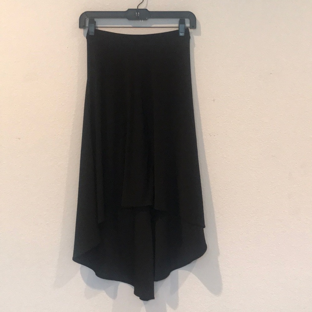 Marciano black high and low skirt.